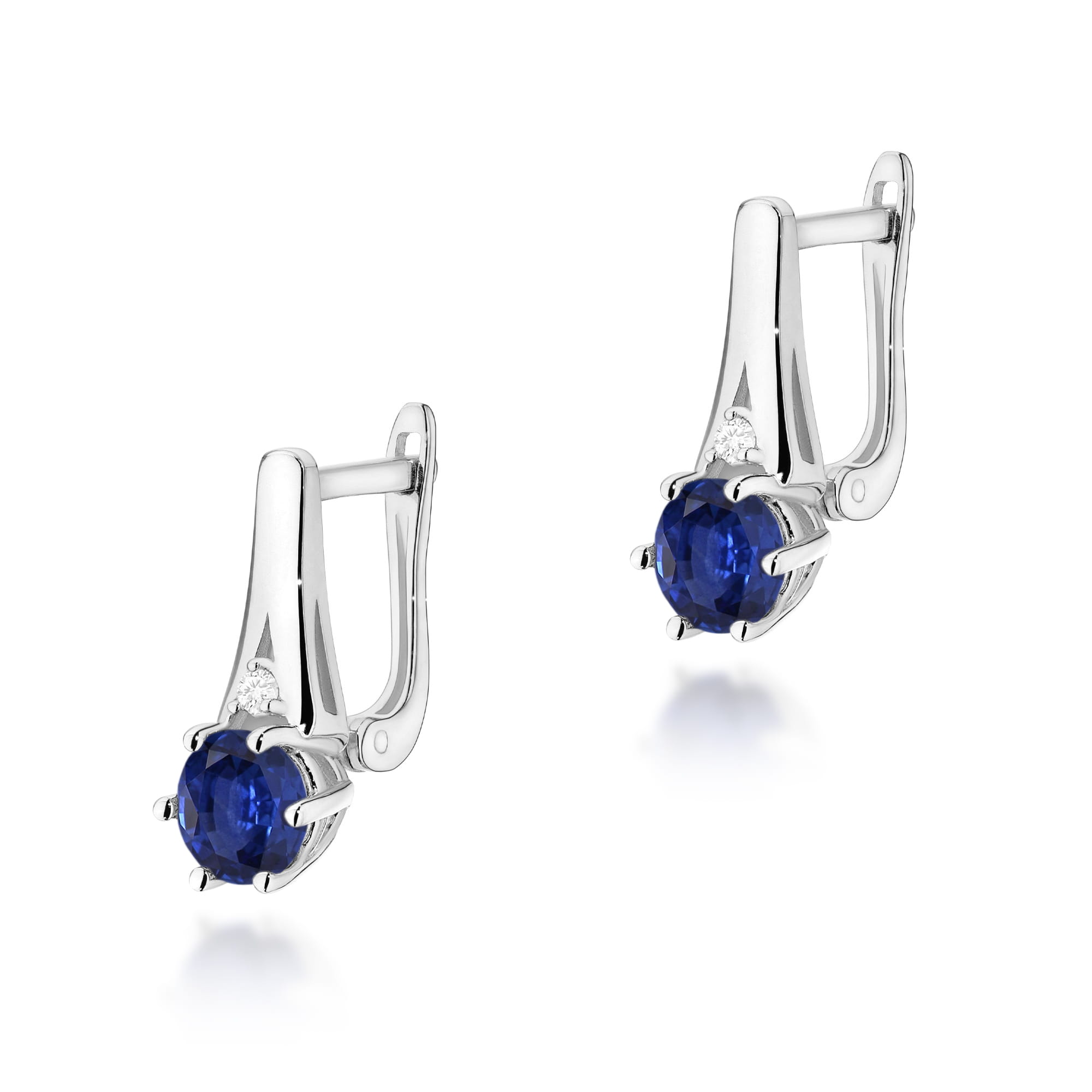 Kolczyki Szafir 2 x 0,50ct białe złoto 1 Kolczyki K0572 Szafir 2 x 0