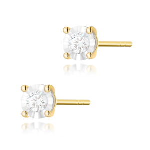 Kolczyki KO058 Diament 2 x 0
