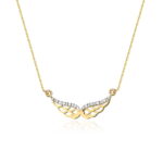 Naszyjnik C001 z diamentami żółte złoto Jubiler Kraków BigDIAMOND