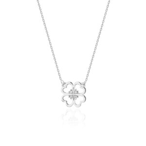 Naszyjnik C008 z diamentami białe złoto Jubiler Kraków BigDIAMOND