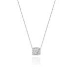 Naszyjnik C013 z diamentami białe złoto Jubiler Kraków BigDIAMOND