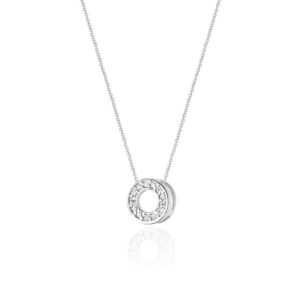 Naszyjnik C014 z diamentami białe złoto Jubiler Kraków BigDIAMOND