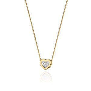 Naszyjnik C018 z diamentami żółte złoto Jubiler Kraków BigDIAMOND