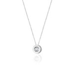 Naszyjnik C019 z diamentami białe złoto Jubiler Kraków BigDIAMOND