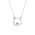 Naszyjnik C022 z diamentami białe złoto Jubiler Kraków BigDIAMOND