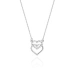 Naszyjnik C025 z diamentami białe złoto Jubiler Kraków BigDIAMOND
