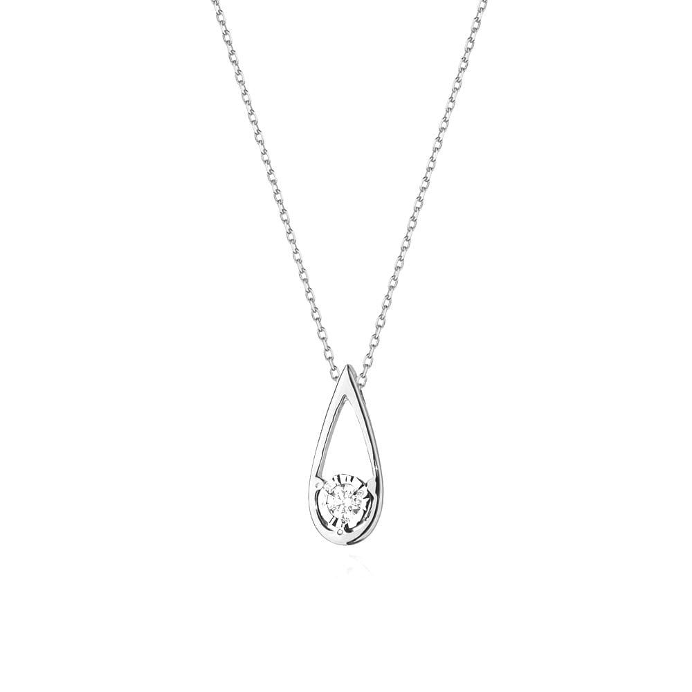 Naszyjnik z diamentami białe złoto 1 Naszyjnik C030 z diamentami białe złoto Jubiler Kraków BigDIAMOND