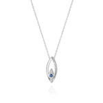 Naszyjnik C031 z diamentami białe złoto Jubiler Kraków BigDIAMOND