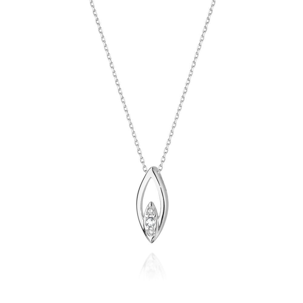 Naszyjnik z diamentami białe złoto 1 Naszyjnik C031 z diamentami białe złoto Jubiler Kraków BigDIAMOND