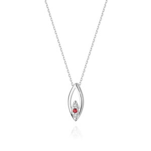 Naszyjnik C031 z diamentami białe złoto Jubiler Kraków BigDIAMOND