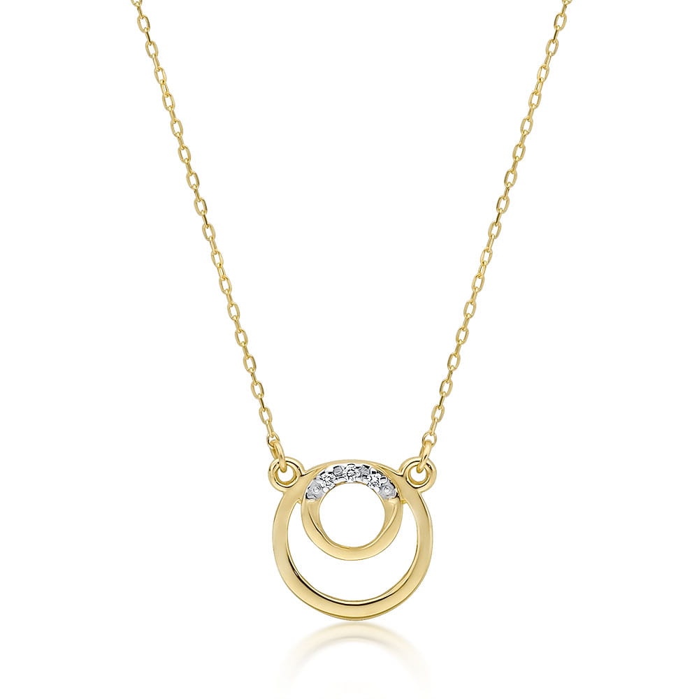 Naszyjnik z diamentami żółte złoto 1 Naszyjnik C033 z diamentami żółte złoto Jubiler Kraków BigDIAMOND