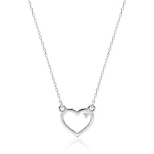 Naszyjnik C034 z diamentami białe złoto Jubiler Kraków BigDIAMOND