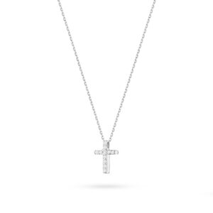 Naszyjnik C066 z diamentami białe złoto Jubiler Kraków BigDIAMOND