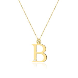 Naszyjnik C069 z diamentami żółte złoto Jubiler Kraków BigDIAMOND