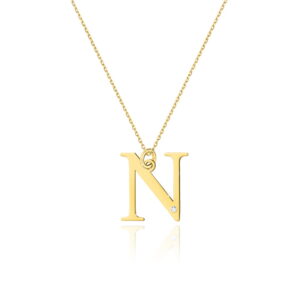 Naszyjnik C070 z diamentami żółte złoto Jubiler Kraków BigDIAMOND