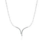 Naszyjnik N08368 z diamentami białe złoto Jubiler Kraków BigDIAMOND