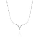 Naszyjnik N08368 z diamentami białe złoto Jubiler Kraków BigDIAMOND