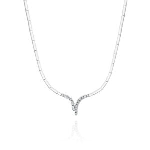 Naszyjnik N08368 z diamentami białe złoto Jubiler Kraków BigDIAMOND