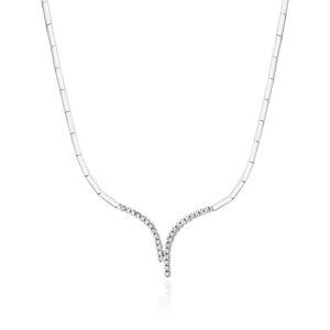 Naszyjnik N08368 z diamentami białe złoto Jubiler Kraków BigDIAMOND