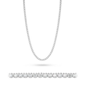 Naszyjnik N35494 z diamentami białe złoto Jubiler Kraków BigDIAMOND