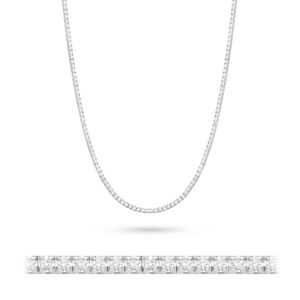 Naszyjnik N45056 z diamentami białe złoto Jubiler Kraków BigDIAMOND