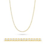 Naszyjnik N45056 z diamentami żółte złoto Jubiler Kraków BigDIAMOND
