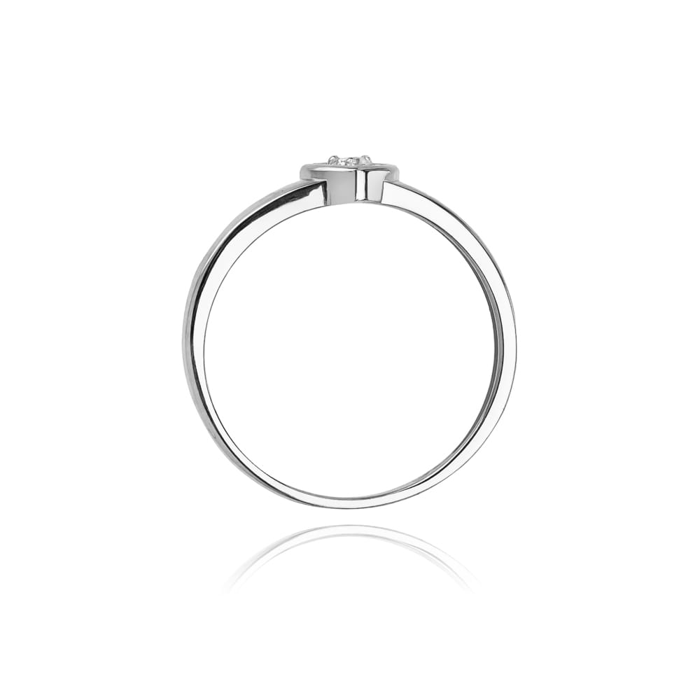 Pierścionek Diament 0,04ct białe złoto 3 Pierścionek Diament 0,04ct białe złoto - obrazek 3