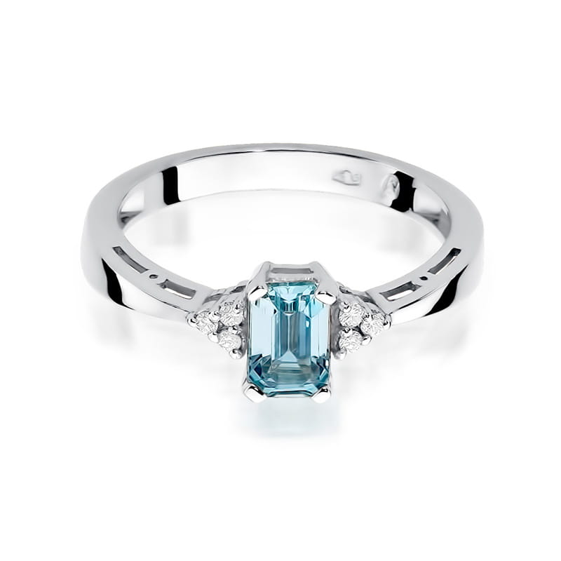 Pierścionek Topaz 0,60ct białe złoto 2 60ct białe złoto Jubiler Kraków BigDIAMOND