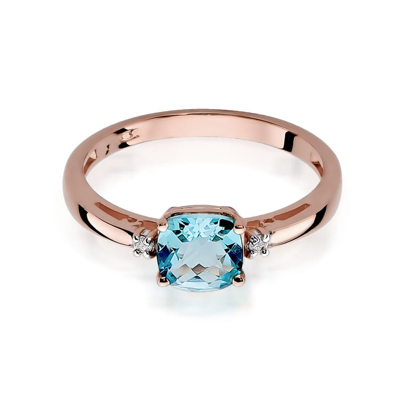 Pierścionek Topaz 1,10ct różowe złoto 2 10ct różowe złoto Jubiler Kraków BigDIAMOND