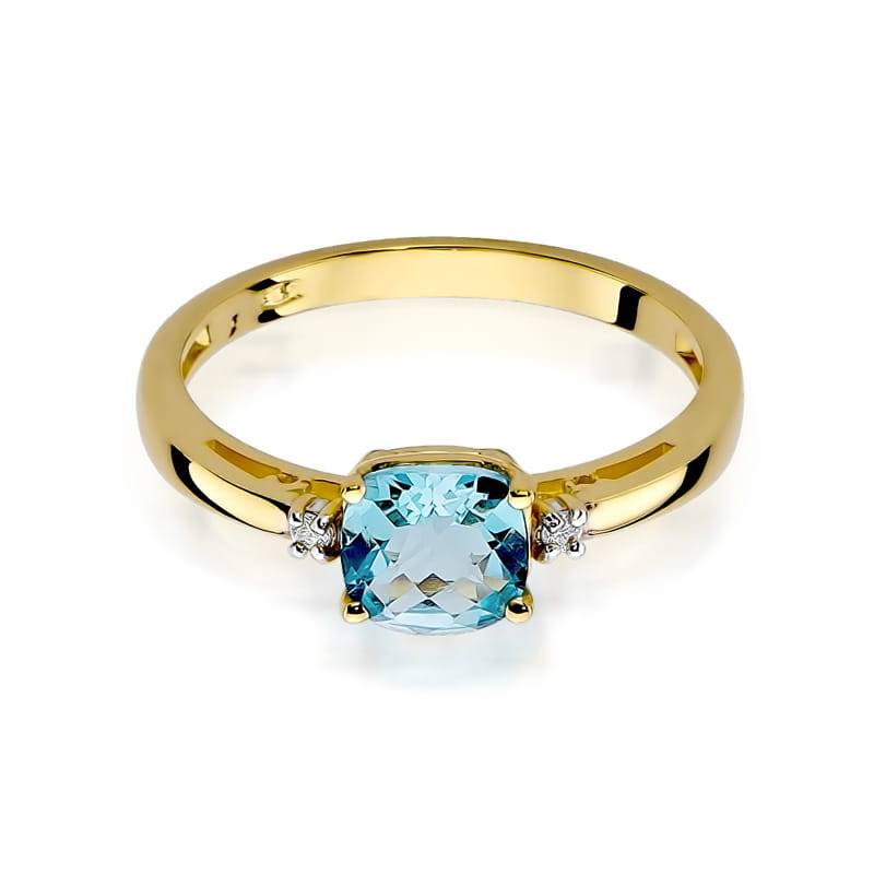 Pierścionek Topaz 1,10ct żółte złoto 2 10ct żółte złoto Jubiler Kraków BigDIAMOND