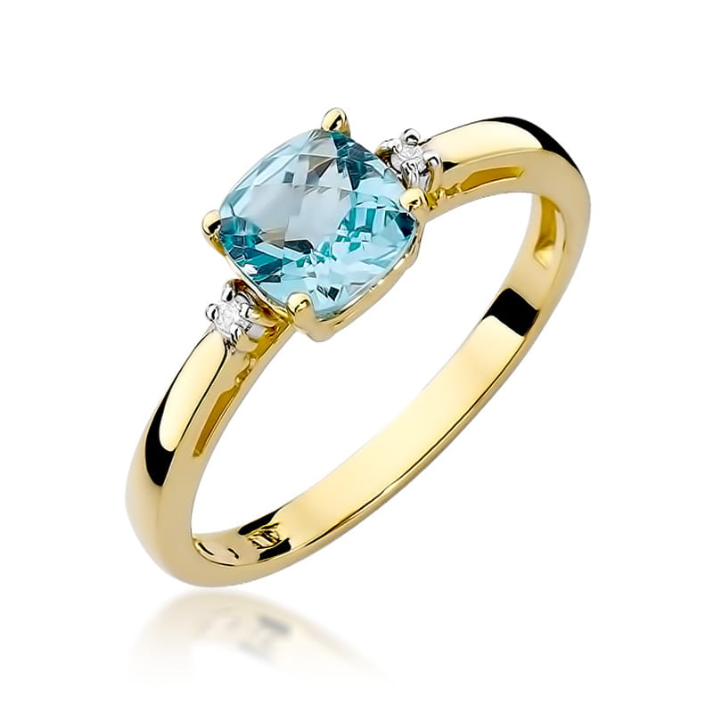Pierścionek Topaz 1,10ct żółte złoto 1 Pierścionek W003 Topaz 1