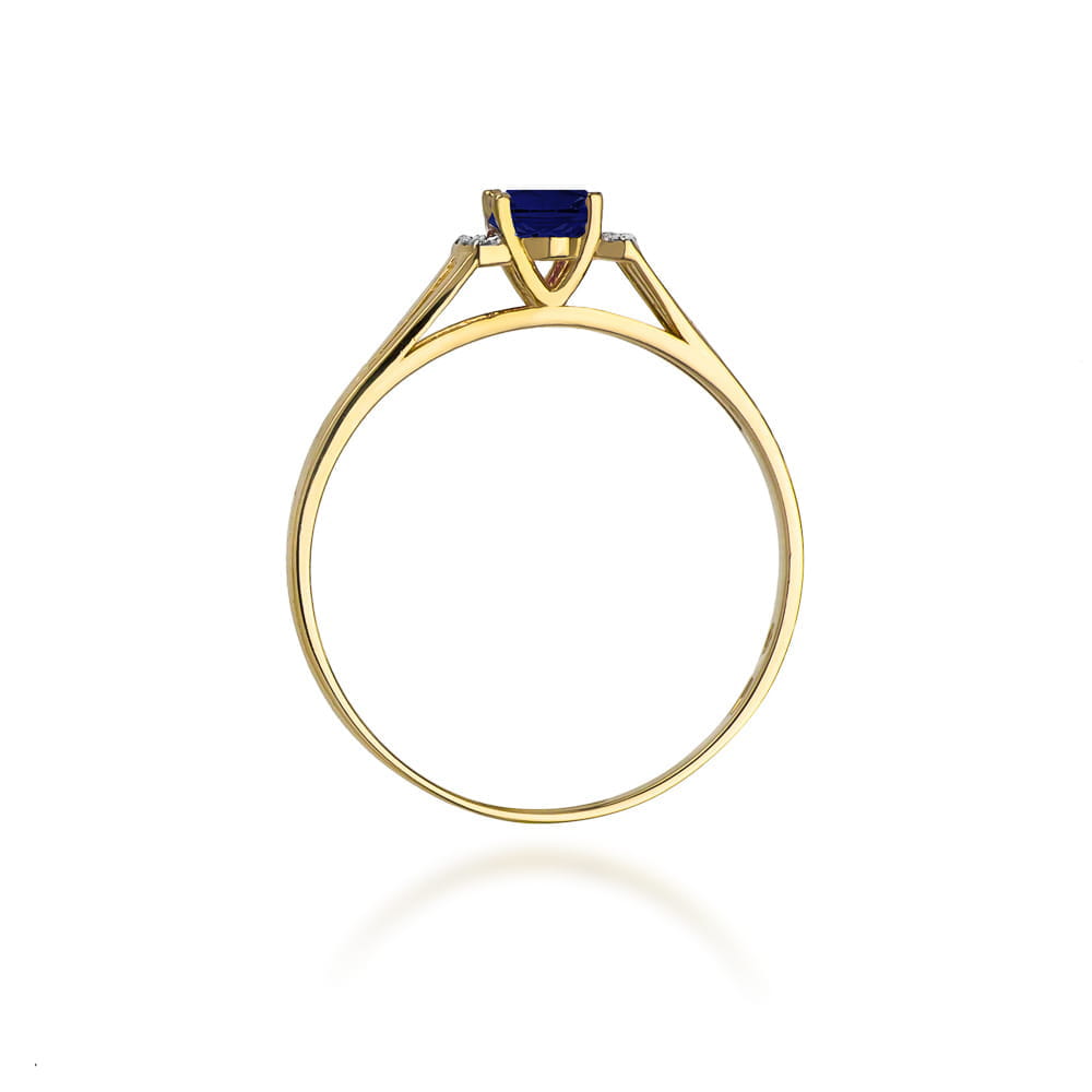 Pierścionek Szafir 0,70ct żółte złoto 3 Pierścionek Szafir 0,70ct żółte złoto - obrazek 3