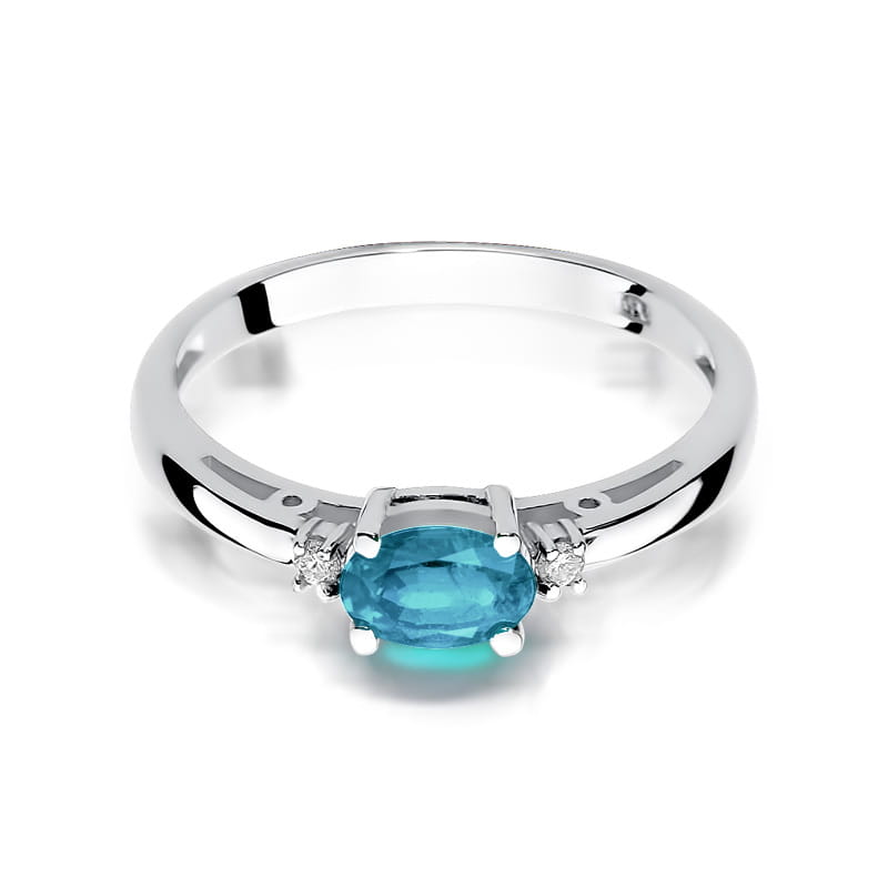Pierścionek Topaz 0,50ct białe złoto 2 50ct białe złoto Jubiler Kraków BigDIAMOND