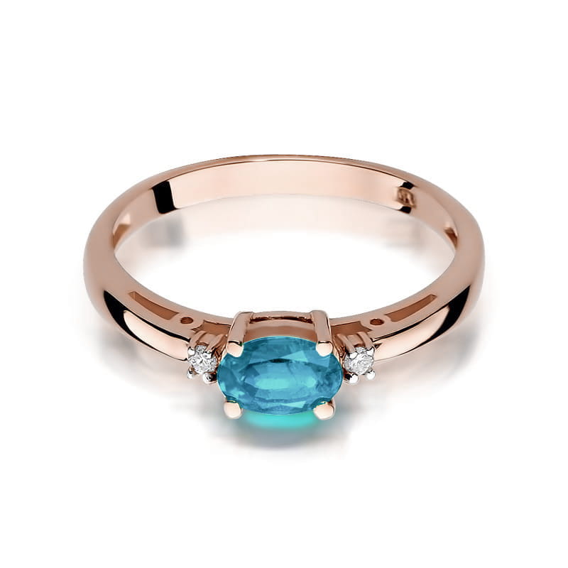 Pierścionek Topaz 0,50ct różowe złoto 2 50ct różowe złoto Jubiler Kraków BigDIAMOND
