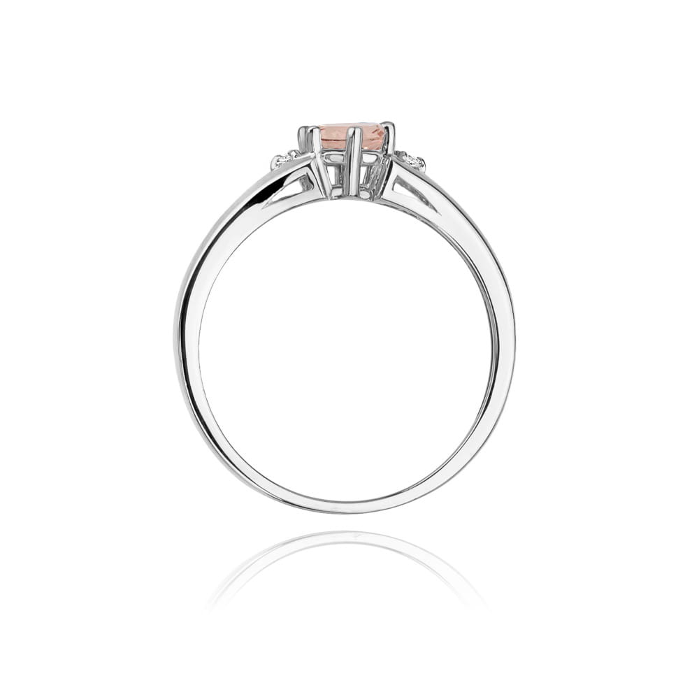 Pierścionek Morganit 0,40ct białe złoto 3 Pierścionek Morganit 0,40ct białe złoto - obrazek 3