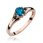 Pierścionek W0076 Topaz London Blue 0