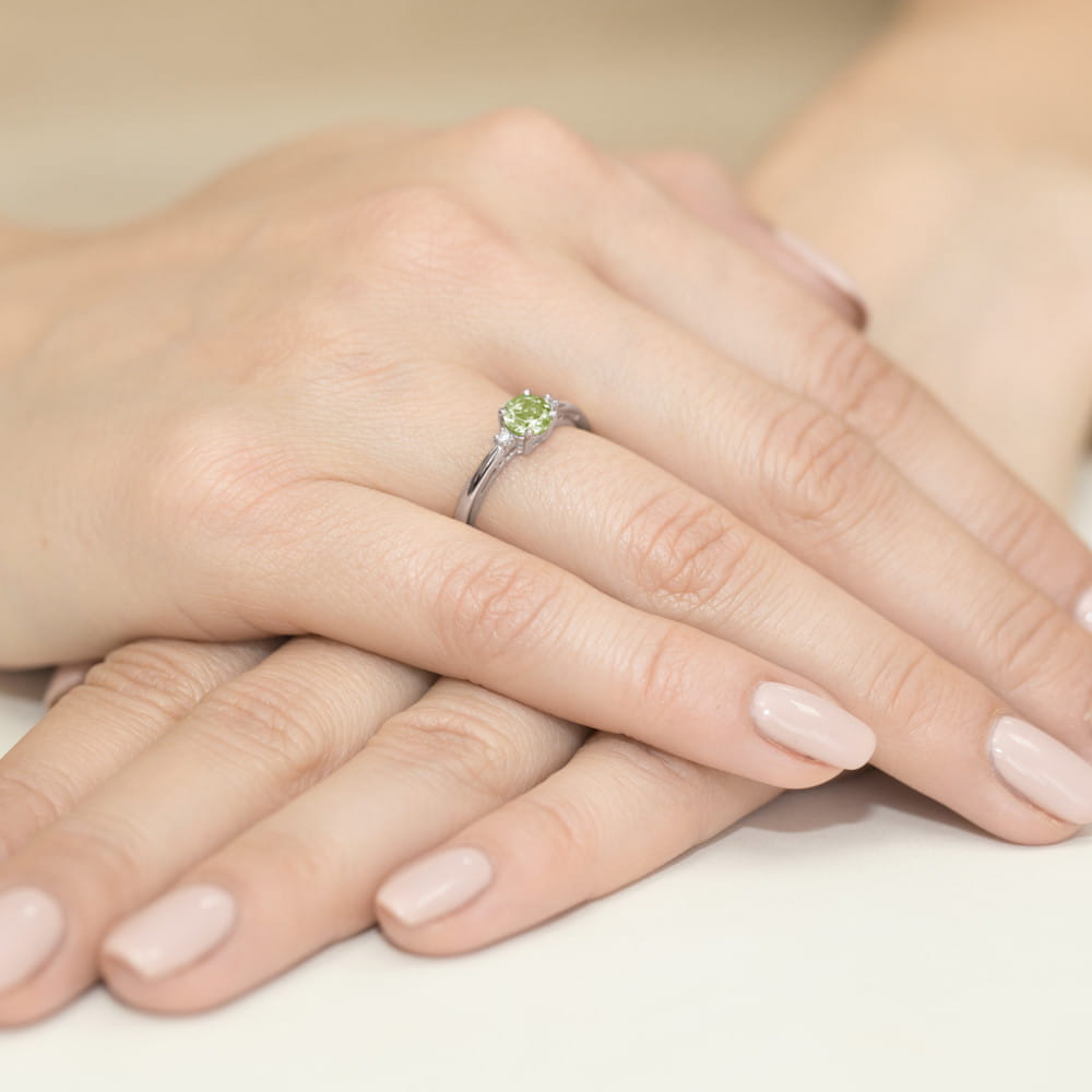 Pierścionek Oliwin 0,60ct białe złoto 4 Pierścionek Oliwin 0,60ct białe złoto - obrazek 4