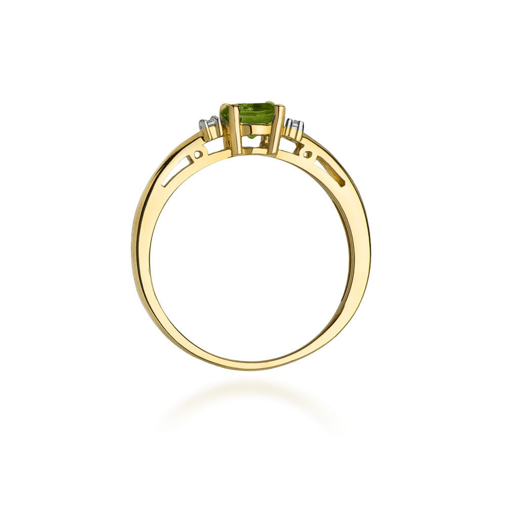 Pierścionek Oliwin 0,60ct żółte złoto 3 Pierścionek Oliwin 0,60ct żółte złoto - obrazek 3