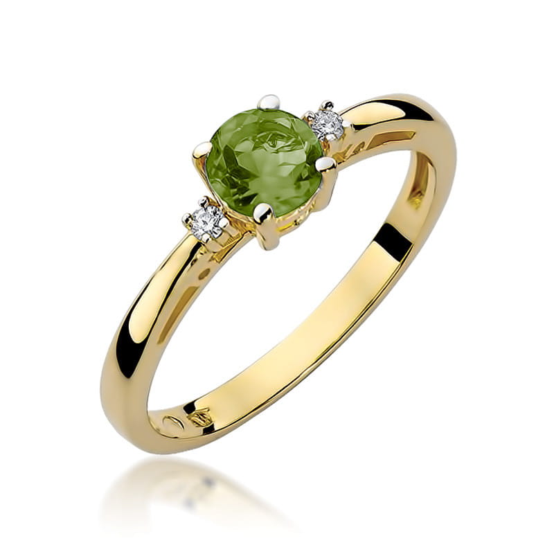 Pierścionek Oliwin 0,60ct żółte złoto 1 Pierścionek W010 Oliwin 0