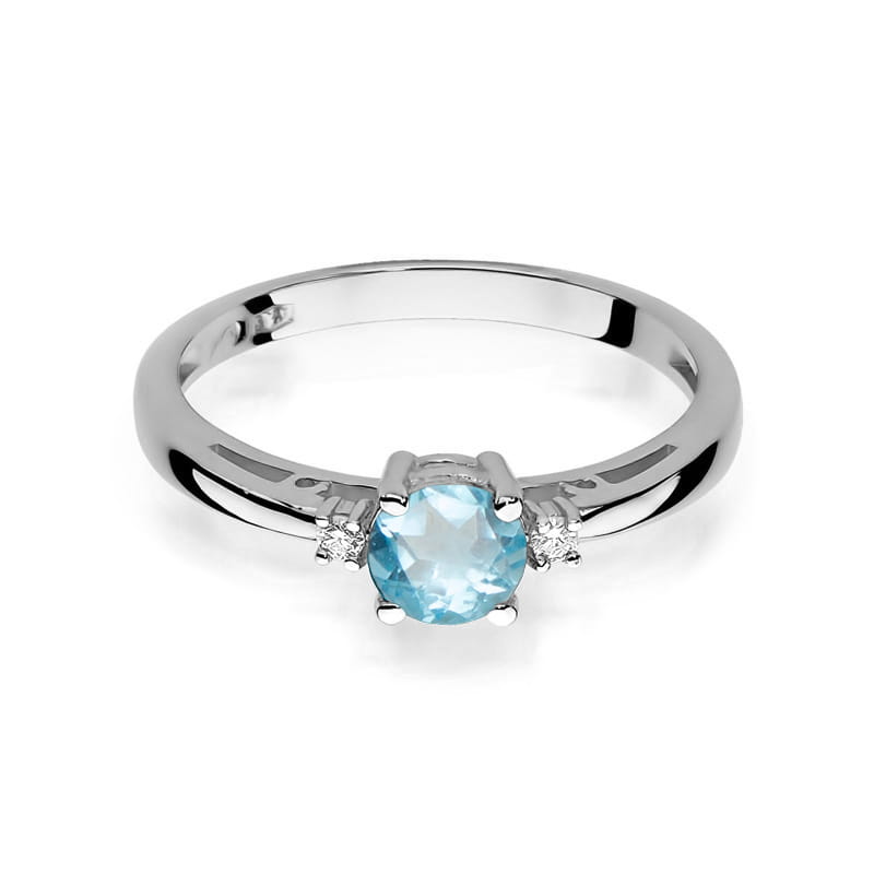 Pierścionek Topaz 0,50ct białe złoto 2 50ct białe złoto Jubiler Kraków BigDIAMOND