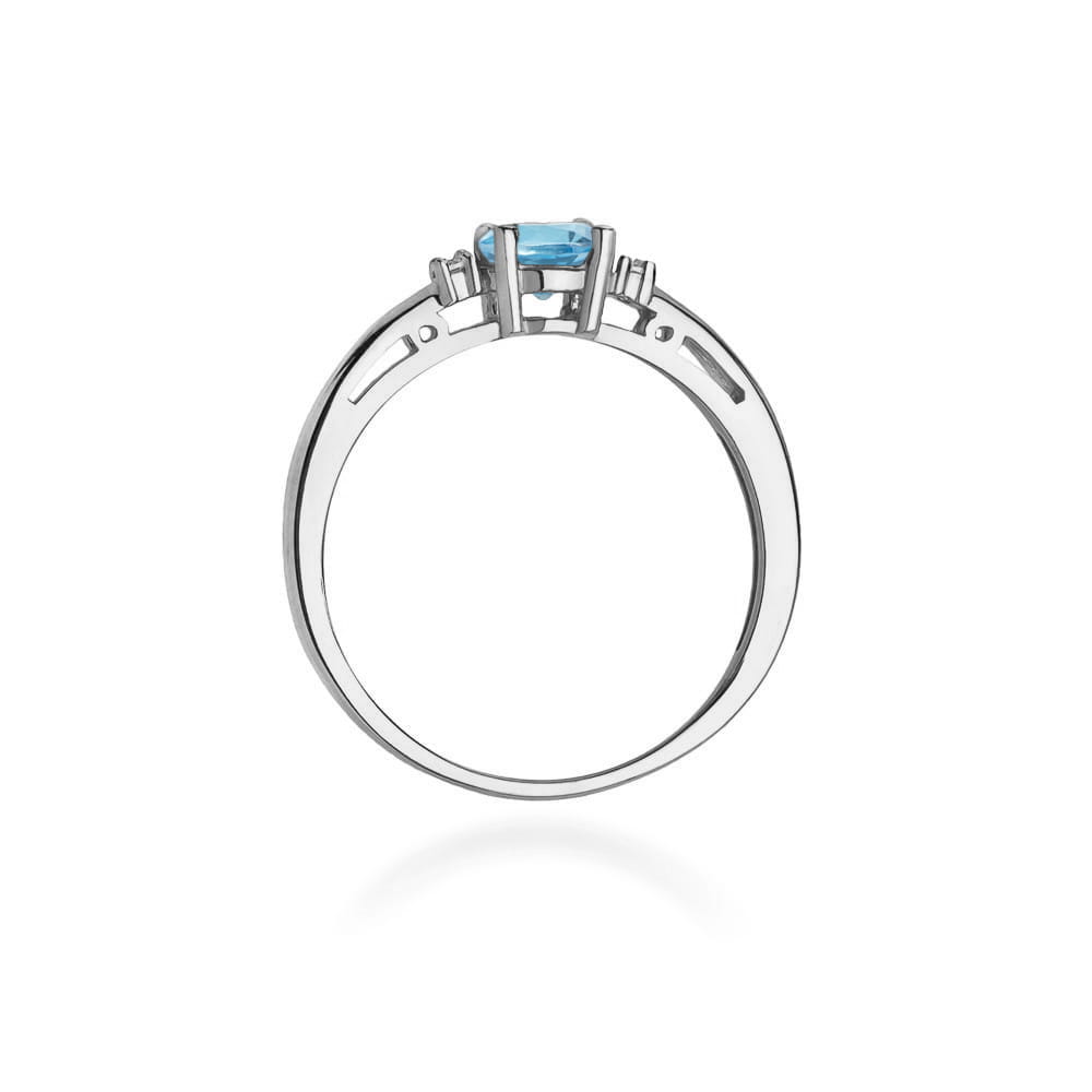 Pierścionek Topaz 0,50ct białe złoto 3 Pierścionek Topaz 0,50ct białe złoto - obrazek 3
