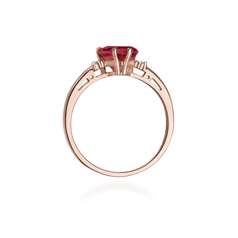 Pierścionek Rubin 1,70ct różowe złoto 3 Pierścionek Rubin 1,70ct różowe złoto - obrazek 3