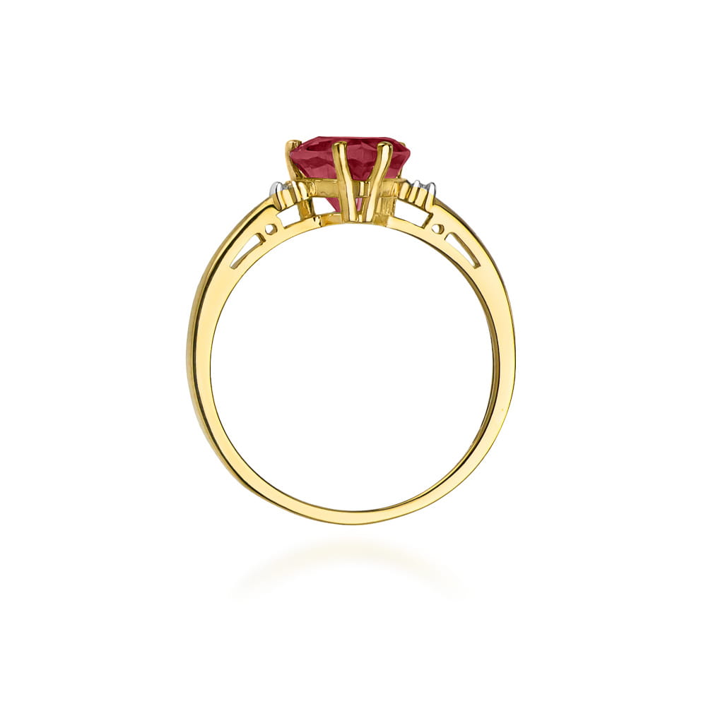 Pierścionek Rubin 1,70ct żółte złoto 3 Pierścionek Rubin 1,70ct żółte złoto - obrazek 3