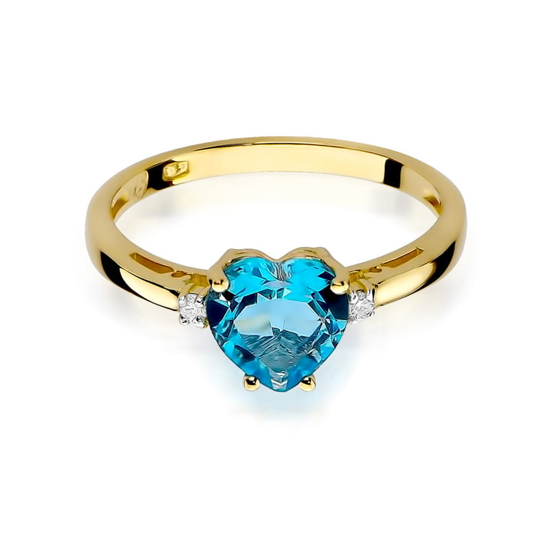 Pierścionek Topaz 1,20ct żółte złoto 2 20ct żółte złoto Jubiler Kraków BigDIAMOND