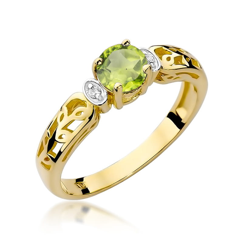 Pierścionek Oliwin 0,60ct żółte złoto 1 Pierścionek W014 Oliwin 0