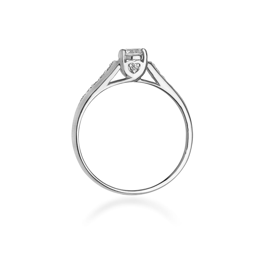 Pierścionek Diament 0,23ct białe złoto 3 Pierścionek Diament 0,23ct białe złoto - obrazek 3