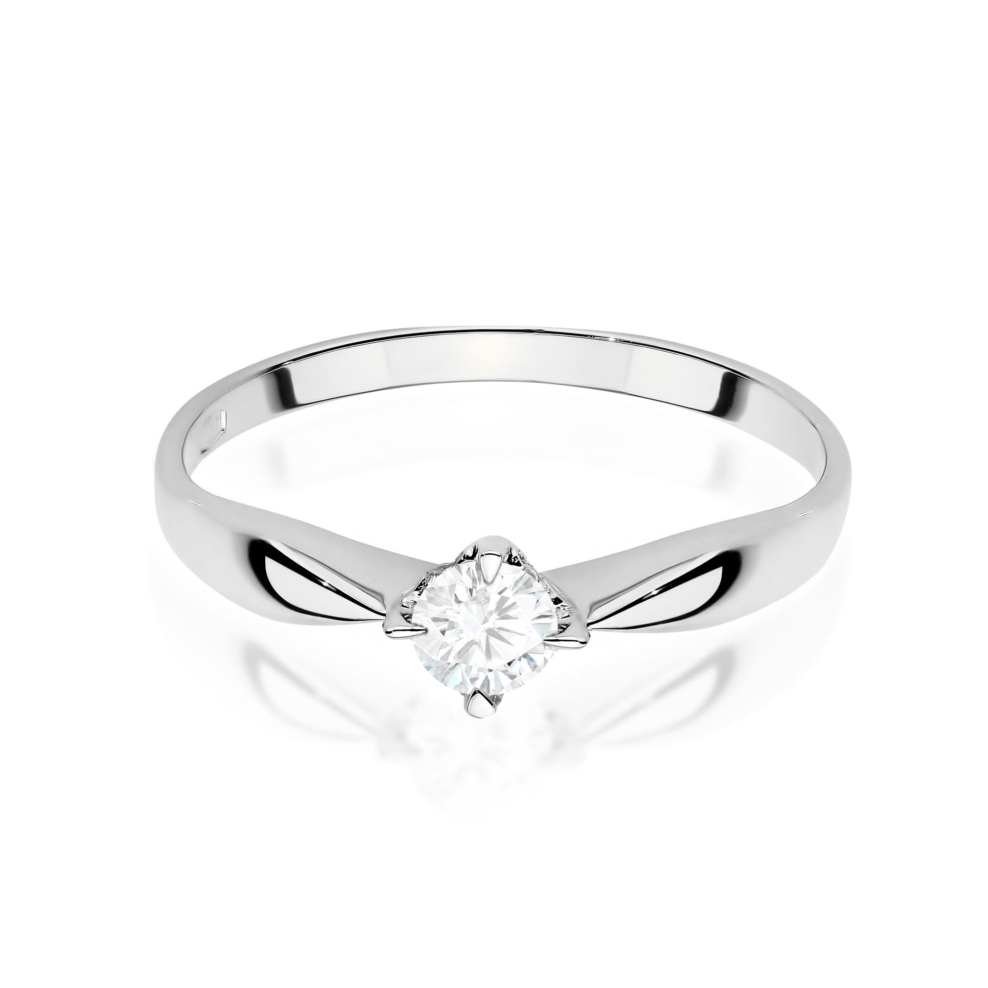 Pierścionek Diament Laboratoryjny 0,15ct białe złoto 2 15ct białe złoto Jubiler Kraków BigDIAMOND