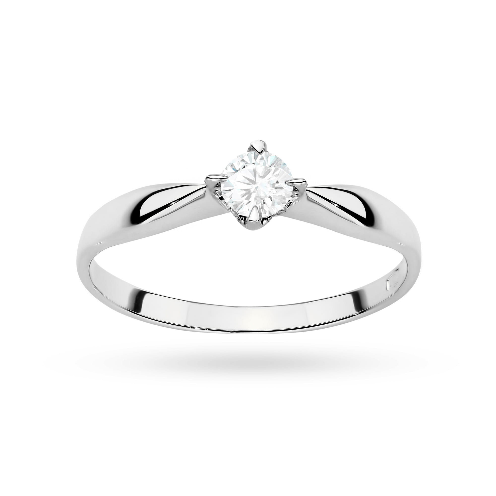Pierścionek Diament Laboratoryjny 0,15ct białe złoto 4 Pierścionek Diament Laboratoryjny 0,15ct białe złoto - obrazek 4