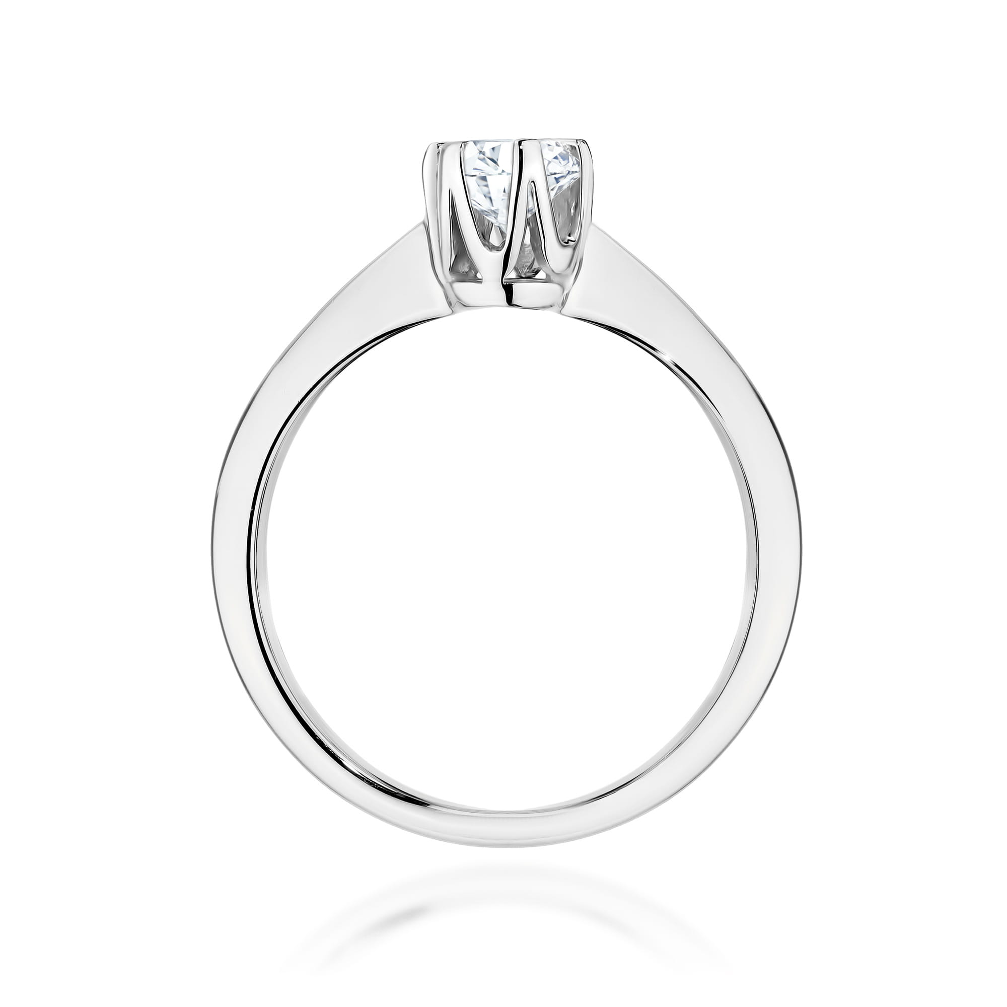 Pierścionek Diament Laboratoryjny 0,40ct białe złoto 3 Pierścionek Diament Laboratoryjny 0,40ct białe złoto - obrazek 3