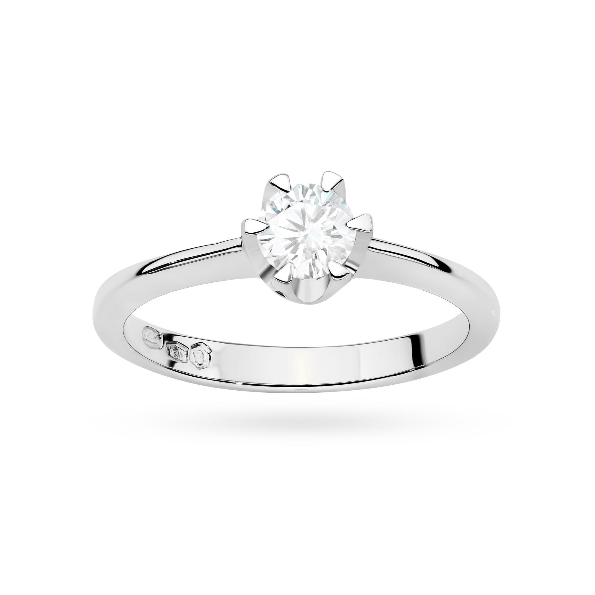 Pierścionek Diament Laboratoryjny 0,70ct białe złoto 4 Pierścionek Diament Laboratoryjny 0,70ct białe złoto - obrazek 4